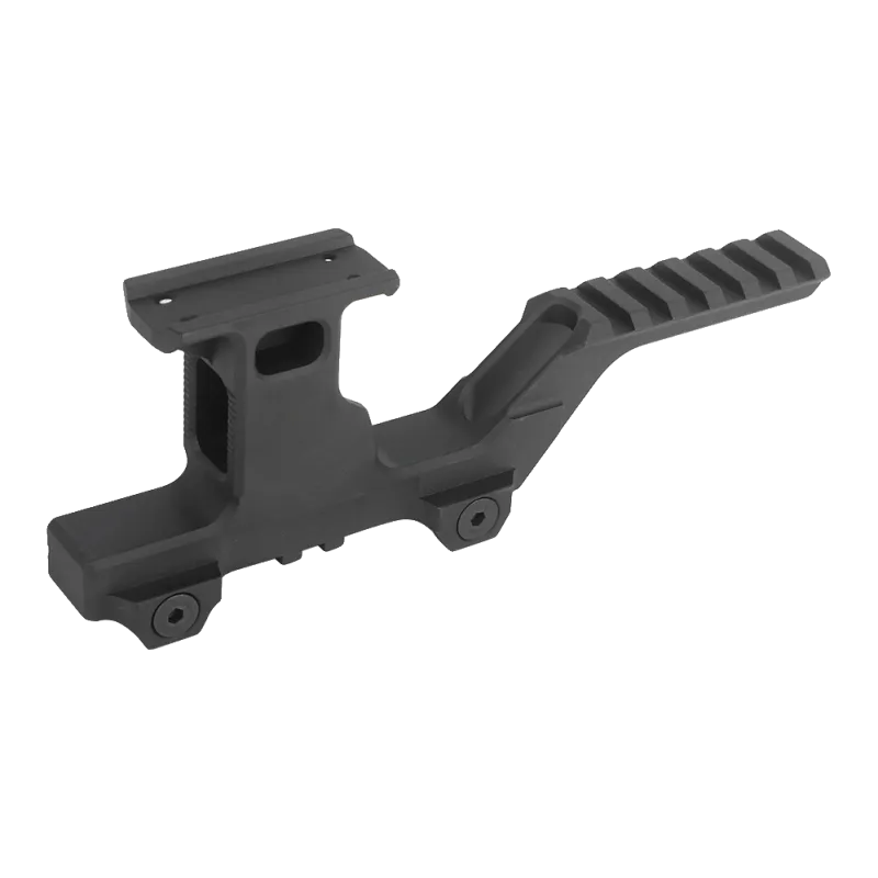 Rehausse WADSN noire type Hydra, embase T1 et rail Picatinny avant 6 slots