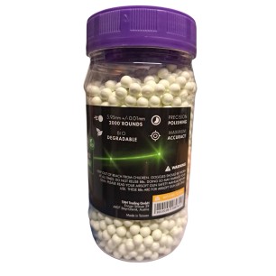 Nimrod Tactical - Billes traçantes vertes Biodégradable Pro Performance 0.28g X 2000 bbs