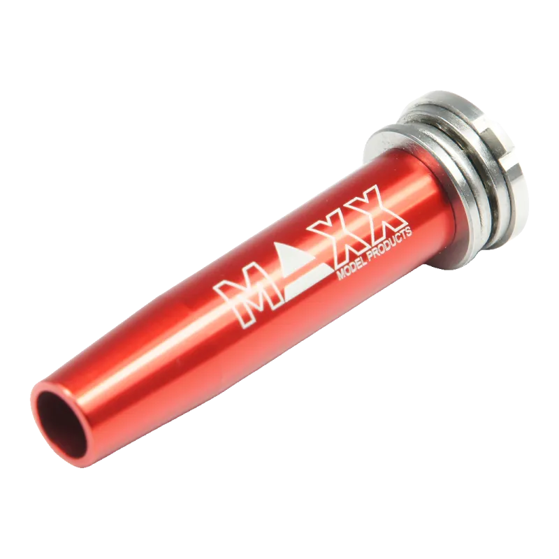 Guide de ressort Maxx Model inox et aluminium, vue inclinée avec roulement à billes