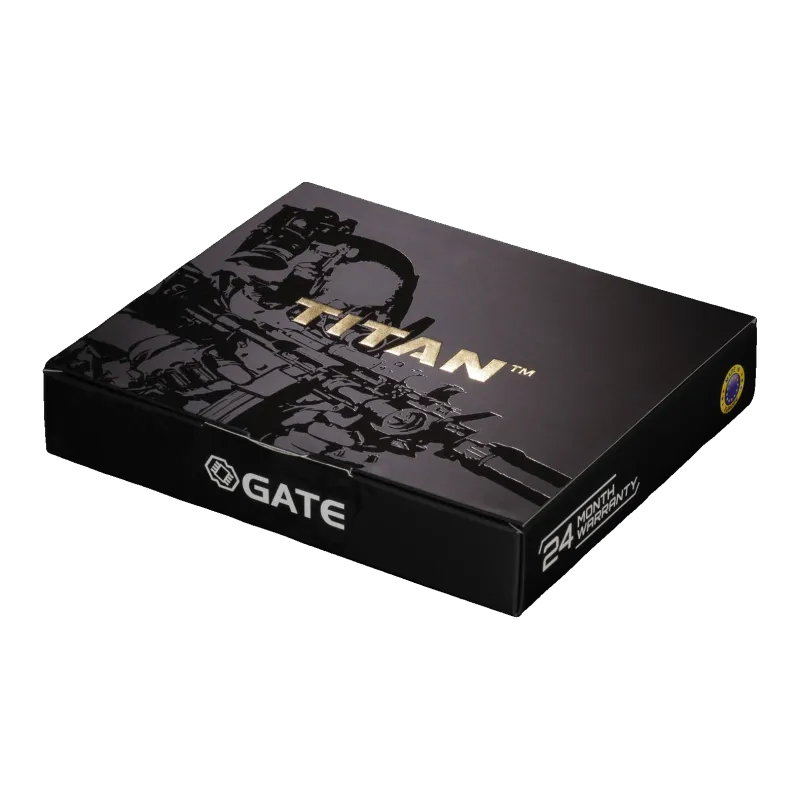 Boîte fermée du Gate Titan V2 NGRS, noire avec logo Gate et mention garantie 24 mois