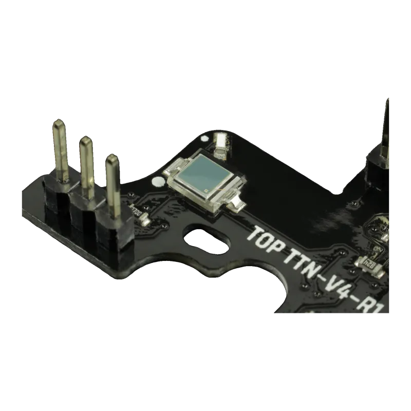 Détail du capteur optique de détente du module Gate Titan V2 NGRS, vue rapprochée du circuit