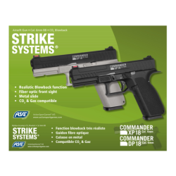 ASG - Pistolet GBB commander XP18 - Noir