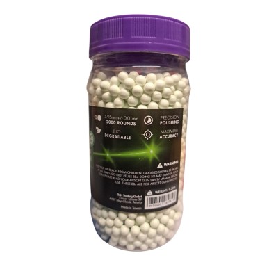 Nimrod Tactical - Billes traçantes vertes Biodégradable Pro Performance 0.30g X 2000 bbs