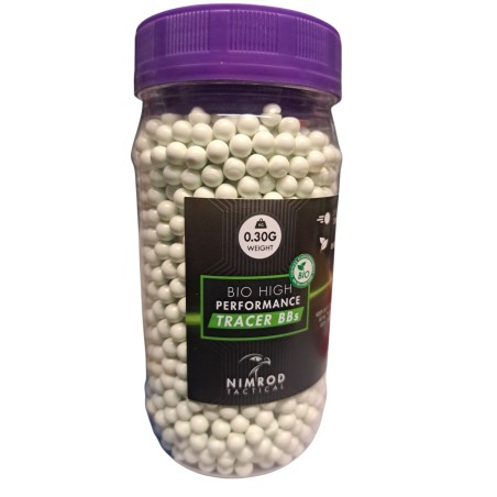 Nimrod Tactical - Billes traçantes vertes Biodégradable Pro Performance 0.30g X 2000 bbs