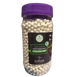 Nimrod Tactical - Billes traçantes vertes Biodégradable Pro Performance 0.20g X 2000 bbs