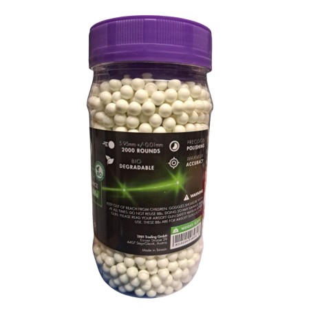 Nimrod Tactical - Billes traçantes vertes Biodégradable Pro Performance 0.20g X 2000 bbs