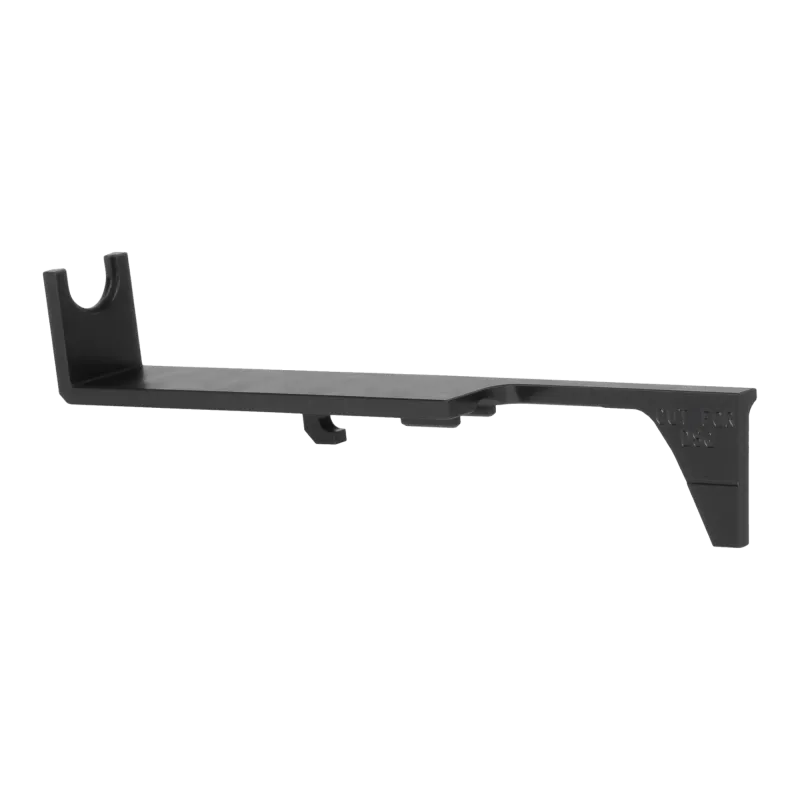 Tappet plate Gate EON V2 noire, vue de côté avec repère de coupe CUT FOR DSG