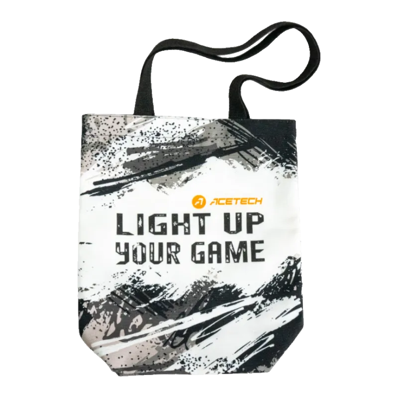 Acetech - Tote bag Light up your game - Noir et blanc