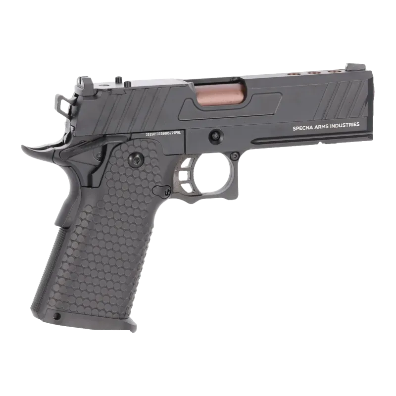 Pistolet airsoft Specna Arms SA-VGP18 Vapor, côté droit, canon extérieur cuivré