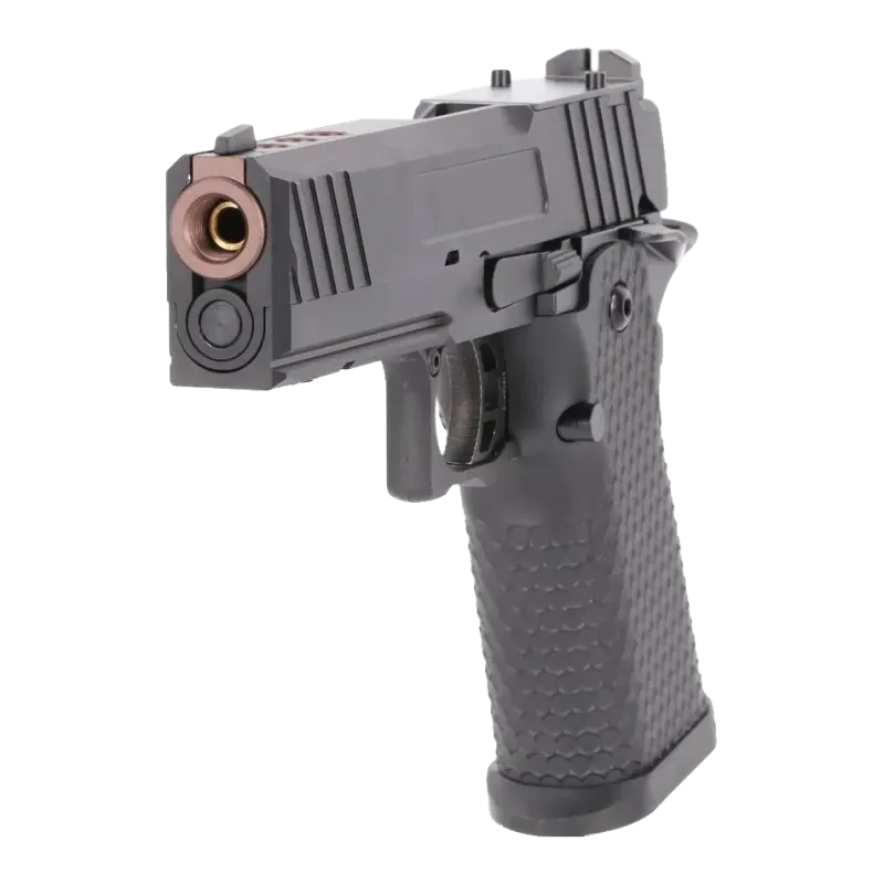 Specna Arms SA-VGP18 Vapor noir, vue de trois quarts avant côté gauche