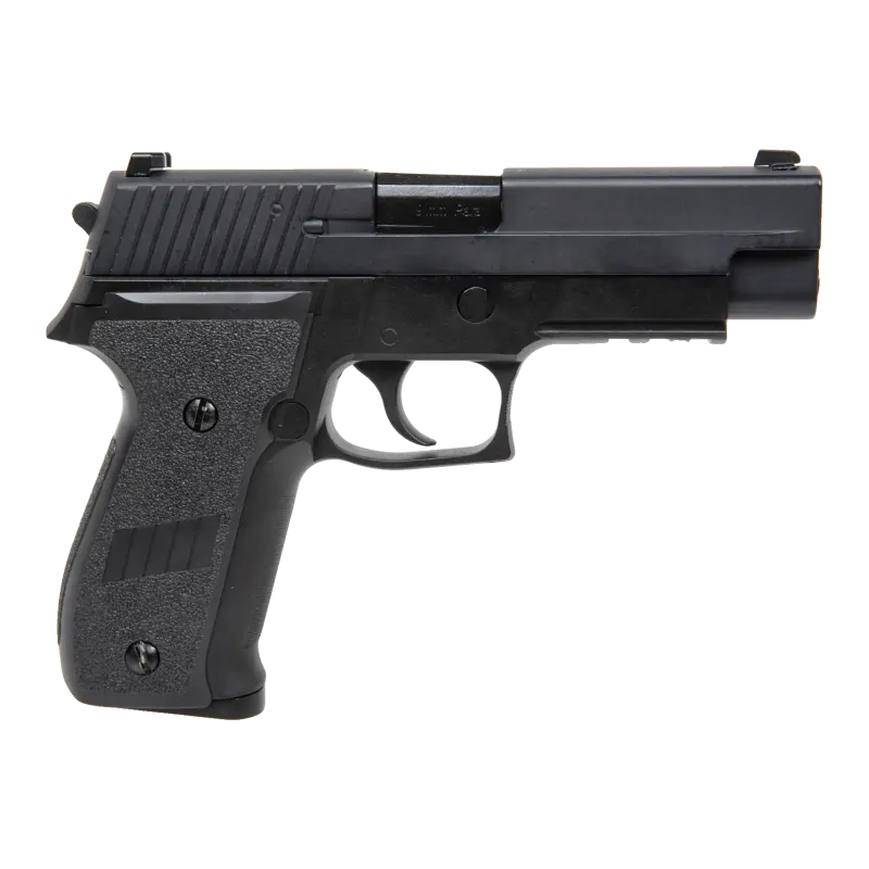 Pistolet GBB WE F226 avec rail noir, vue de profil droit