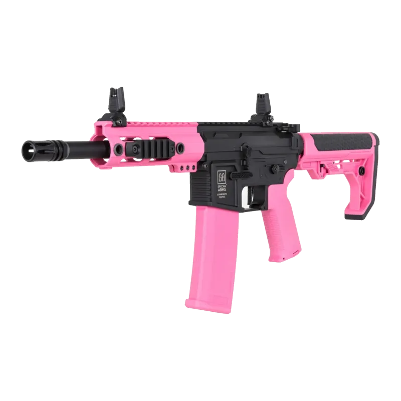 Specna Arms SA-F04-RL Flex Light Ops G2 rose - vue 3/4 avant droit