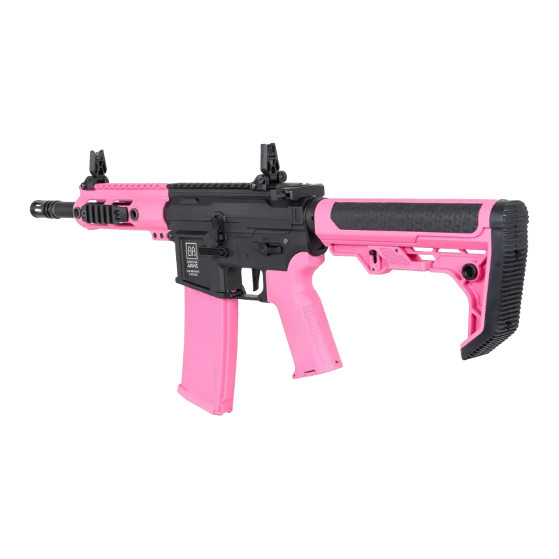 Specna Arms SA-F04-RL Flex Light Ops G2 rose - vue 3/4 arrière gauche