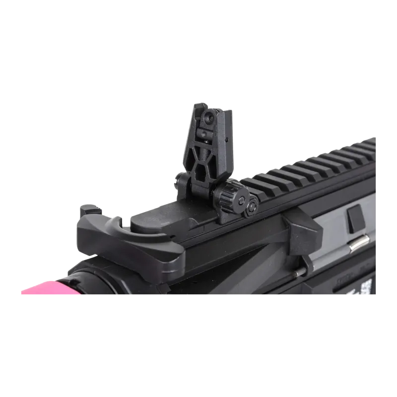 Specna Arms SA-F04-RL Flex Light Ops G2 rose - gros plan sur la hausse rabattable