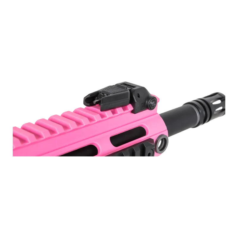 Specna Arms SA-F04-RL Flex Light Ops G2 rose - mire avant repliée sur le garde-main