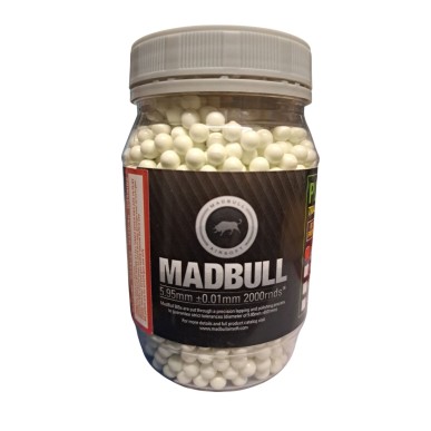 Madbull - Billes traçantes vertes Biodégradables 0.20g X 2000 bbs