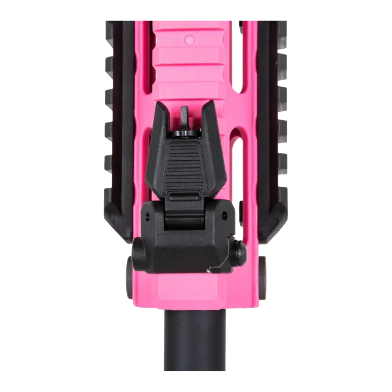 Specna Arms SA-F04-RL Flex Light Ops G2 rose - vue de dessus du garde-main et de la mire avant