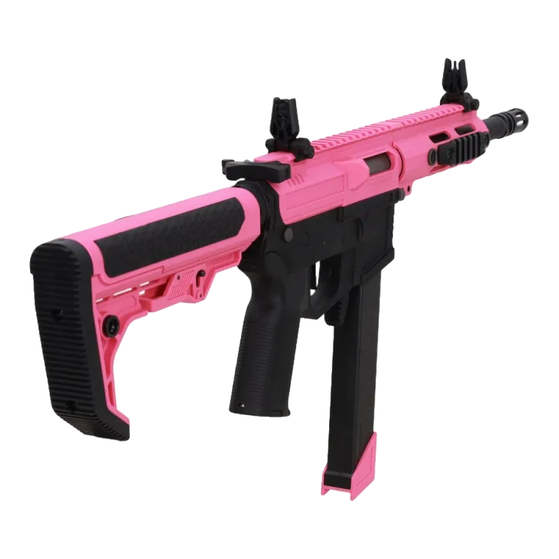 Specna Arms SA-FX01 Flex HAL G2 rose, vue de trois quarts côté droit