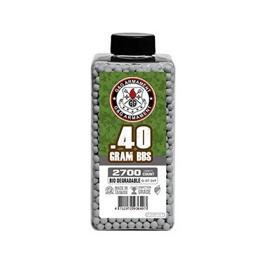 G&G Armament - Billes Biodégradable Grise Compétition Grade Sniper 0.40g X 2700 bbs