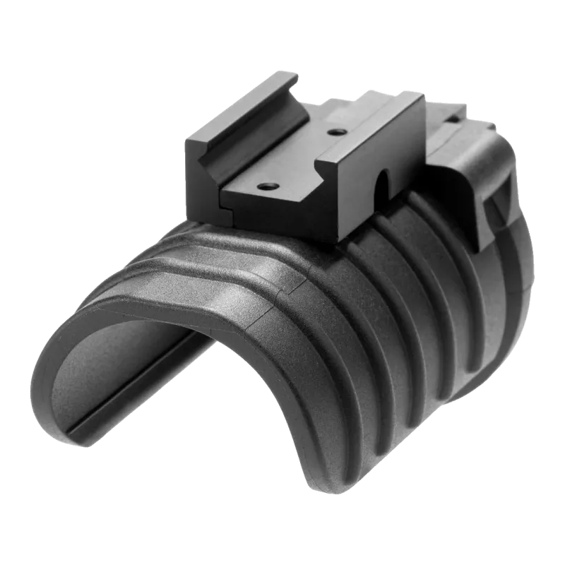 Lance-grenade Action Army noir, vue de dessus avec embase rail 20 mm