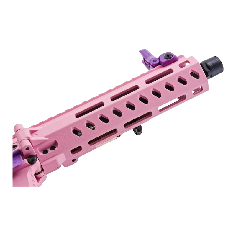 Garde-main rose M-LOK avec rail Picatinny et bouche filetée de la G&G FAR 9 Rose