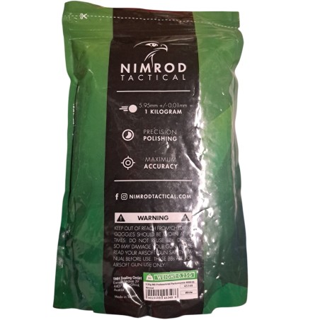 Nimrod Tactical - Billes blanches plastique Pro Performance 0.25g X 4000 bbs