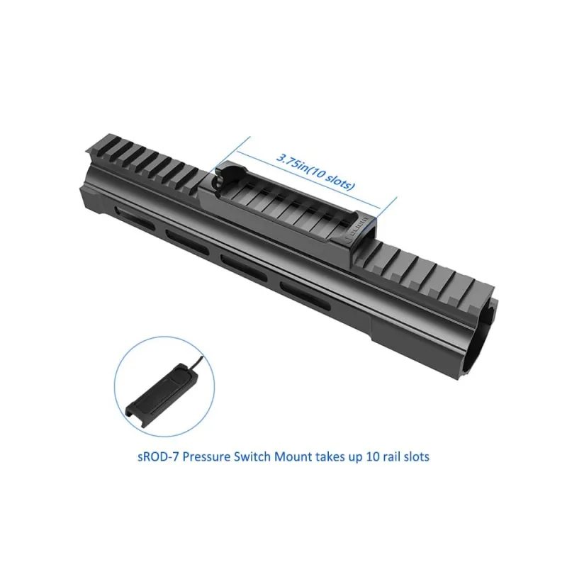 Platine Olight sROD-7 sur rail Picatinny, 10 crans soit 3,75 pouces
