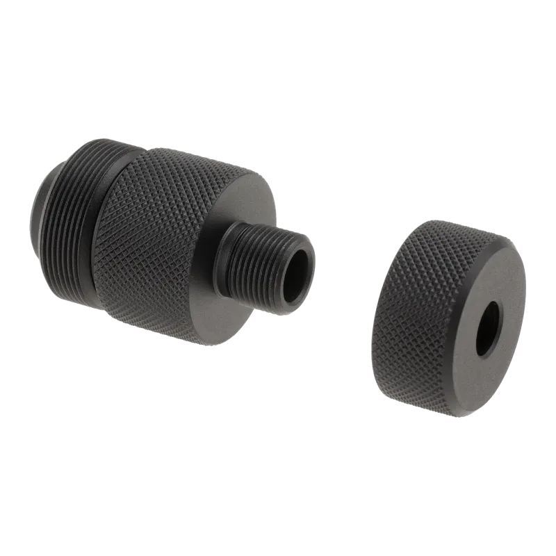 Adaptateur silencieux Action Army Type A pour T10 avec son embout moleté retiré