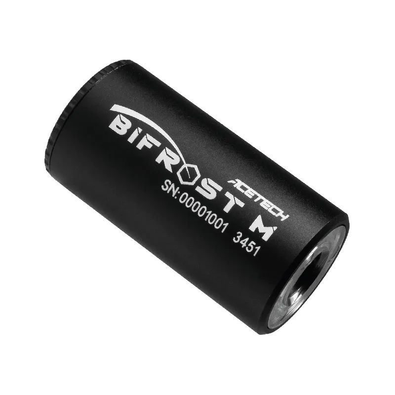 Module traceur Acetech Bifrost M fourni avec le Raider, marquage Bifrost M, vue de trois quarts