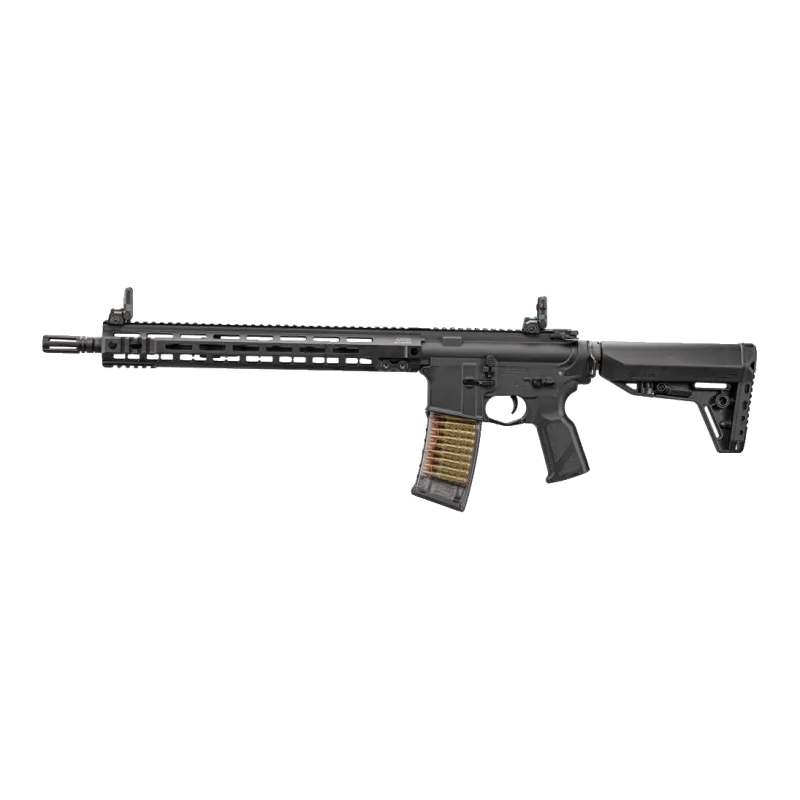 G&G TR16 GMS MK2 15 pouces noire, vue de profil légèrement de face