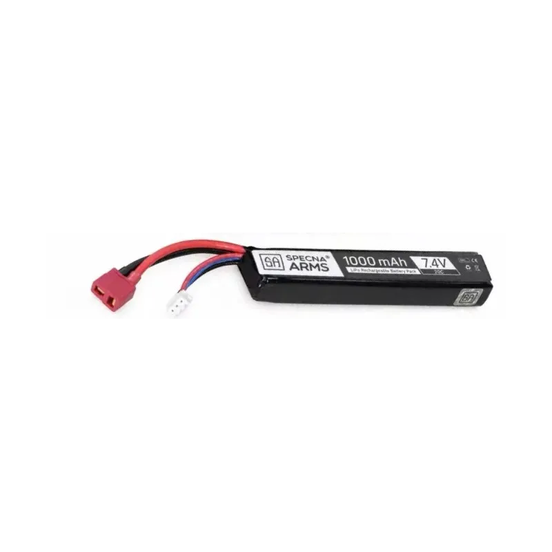 Specna Arms - Batterie LiPo 7,4 V 1000mAh 20C - T-Dean - 1 bâton