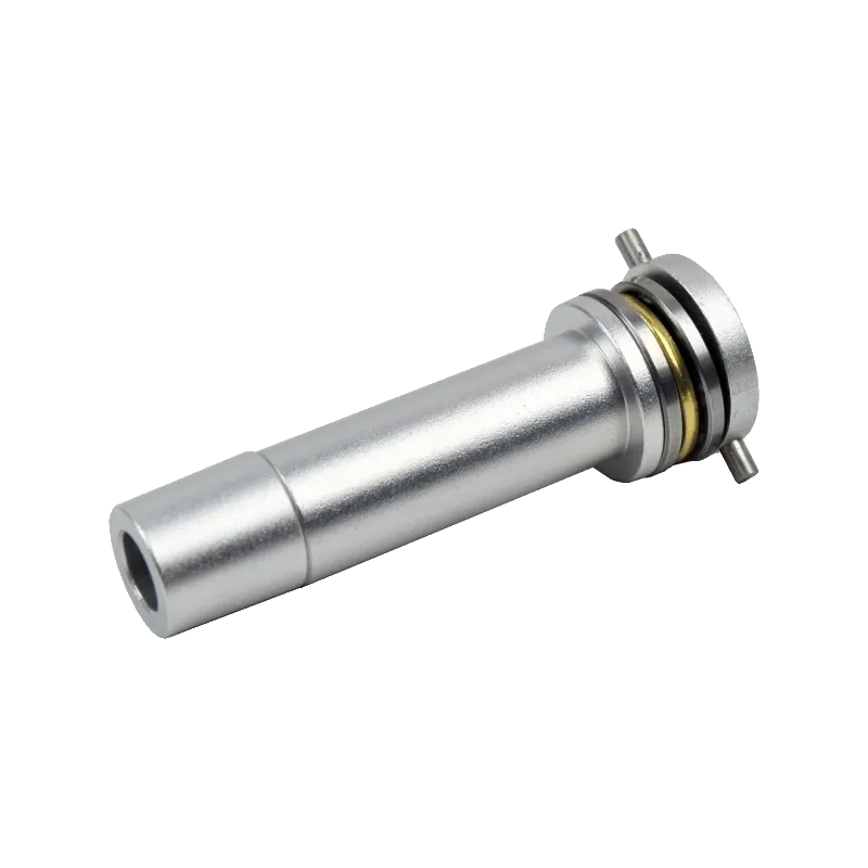 Guide de ressort aluminium Dboys DB043 sans QD, vue de profil côté embout creux