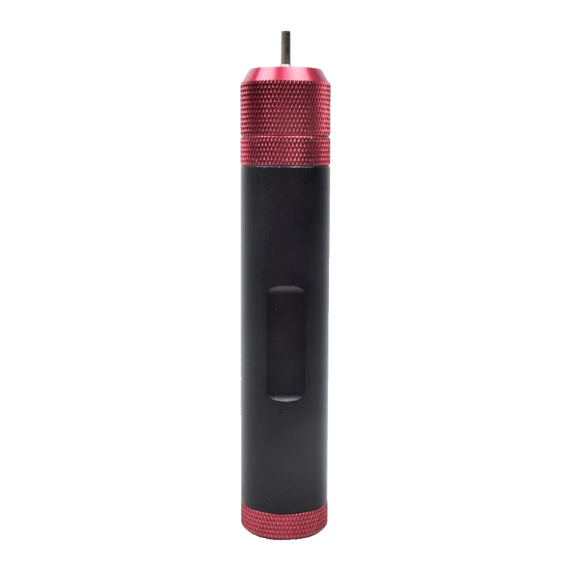 Chargeur de recharge CO2 Dboys DB091 à la verticale, méplat sur le corps et embout métallique