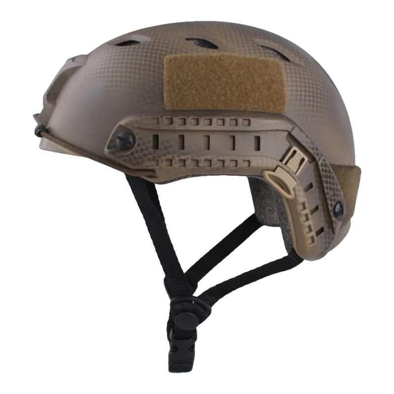Casque Fast BJ EmersonGear EM8810C Seal, vue de profil avec rail latéral