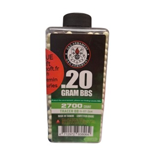 G&G Armament - Billes Traçante verte Biodégradable 0.20g X 2700 bbs