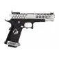 AW CUSTOM - Pistolet GBB Hi-Capa HX2501 en Métal - Noir et argent AW CUSTOM - Pistolet GBB Hi-Capa HX2501 en Métal - Noir et argent
