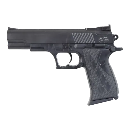 Vigor - Pistolet à ressort 22 cm 13 billes - Noir