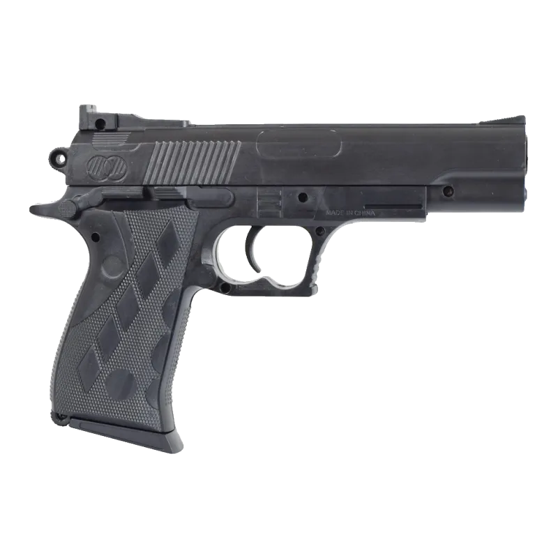 Pistolet à ressort Vigor S-015 noir 13 billes, profil droit