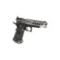 AW CUSTOM - Pistolet GBB Hi-Capa HX2501 en Métal - Noir et argent AW CUSTOM - Pistolet GBB Hi-Capa HX2501 en Métal - Noir et argent