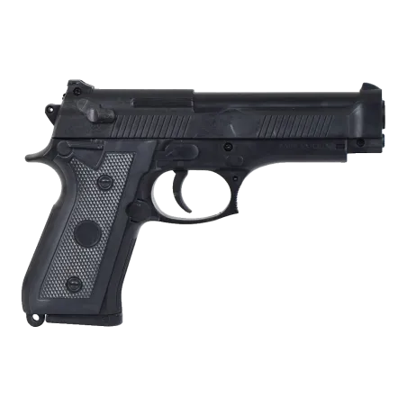 Vigor - Pistolet à ressort 16,5 cm 13 billes - Noir