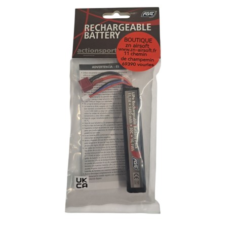 ASG - Batterie LiPo Rechargeable 11.1V  1450 mAh 30C AEG