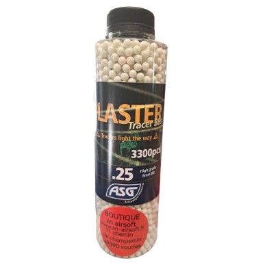 ASG - Billes Biodégradable Traçante Verte Open Blaster 0.25g X 3300 bbs