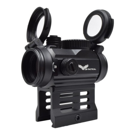 JS-TACTICAL - Viseur Point Rouge Avec Rehausse - Noir