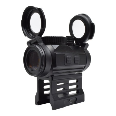JS-TACTICAL - Viseur Point Rouge Avec Rehausse - Noir