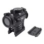 JS-TACTICAL - Viseur Point Rouge Avec Rehausse - Noir