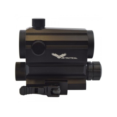 JS-TACTICAL - Viseur Point Rouge avec Laser - Noir