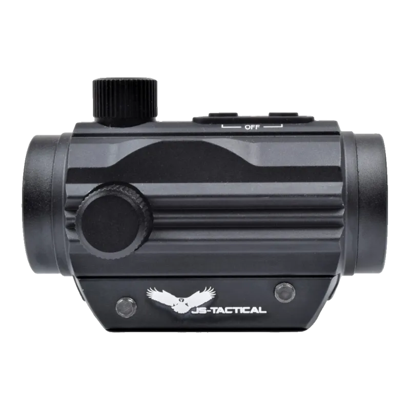 Viseur compact JS-Tactical de profil côté logo, embase basse intégrée pour rail 20 mm