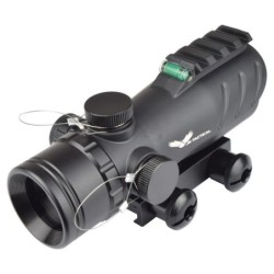 JS-TACTICAL - Viseur Point Rouge avec Lentille de 30mm Type ACOG - Noir
