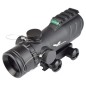 JS-TACTICAL - Viseur Point Rouge avec Lentille de 30mm Type ACOG - Noir JS-TACTICAL - Viseur Point Rouge avec Lentille de 30mm Type ACOG - Noir