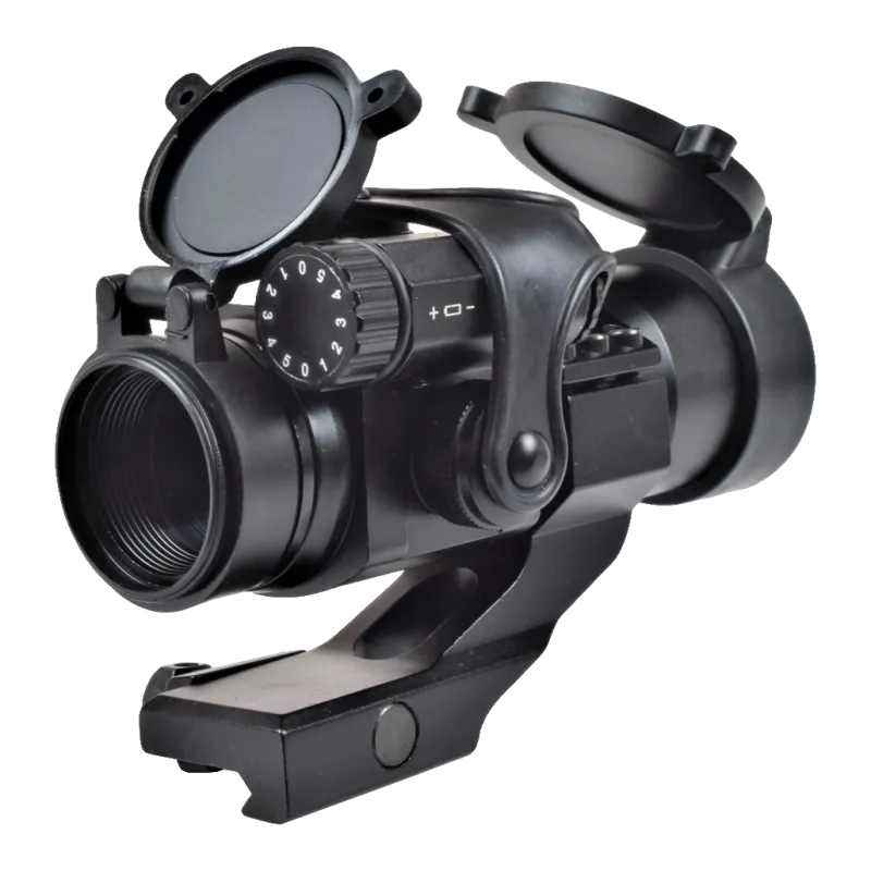 JS-TACTICAL - Viseur point rouge lentille 32 mm avec rehausse - Noir
